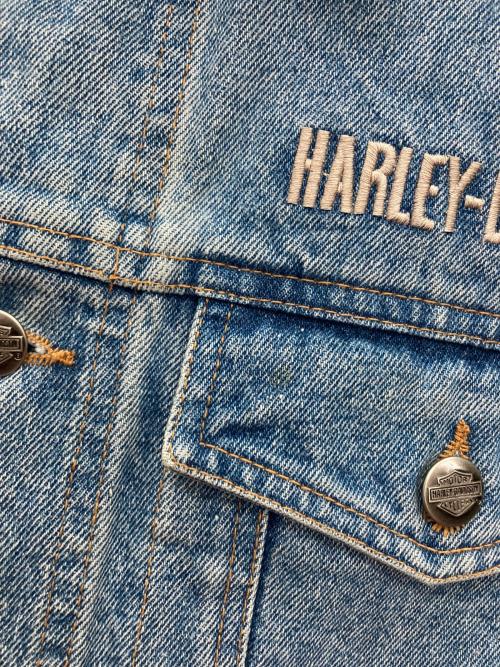 HARLEY-DAVIDSON（ハーレーダビッドソン）HARLEY-DAVIDSON (ハーレーダビッドソン) デニムジャケット ブルー サイズ:Mの古着・服飾アイテム