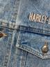 中古・古着 HARLEY-DAVIDSON (ハーレーダビッドソン) デニムジャケット ブルー サイズ:M：8000円