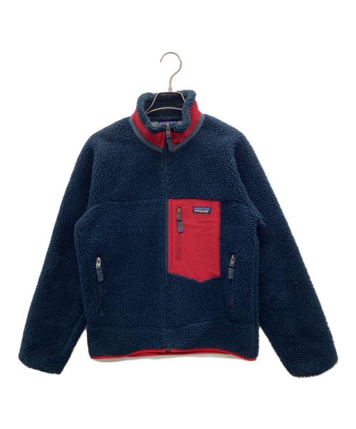 Patagonia（パタゴニア）Patagonia (パタゴニア) クラシックレトロXジャケット ネイビー×レッド サイズ:XSの古着・服飾アイテム