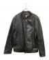 ARMANI COLLEZIONI（アルマーニ コレツィオーニ）の古着「ラムレザージャケット」｜ブラック