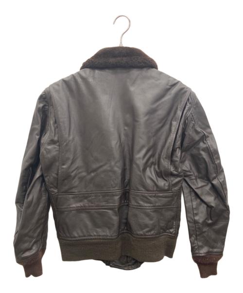 U.S.NAVY（ユーエスネイビー）U.S.NAVY (ユーエスネイビー) フライトジャケット ブラウン サイズ:48の古着・服飾アイテム