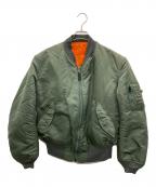ALPHAアルファ）の古着「MA-1ジャケット」｜グリーン