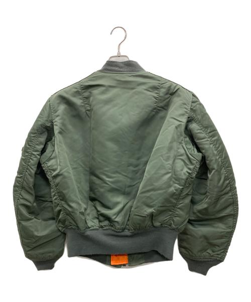 ALPHA（アルファ）ALPHA (アルファ) MA-1ジャケット グリーン サイズ:Lの古着・服飾アイテム