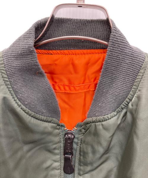 ALPHA（アルファ）ALPHA (アルファ) MA-1ジャケット グリーン サイズ:Lの古着・服飾アイテム