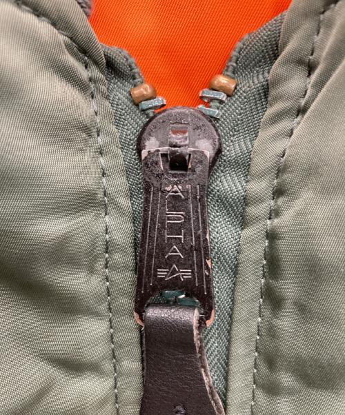 ALPHA（アルファ）ALPHA (アルファ) MA-1ジャケット グリーン サイズ:Lの古着・服飾アイテム