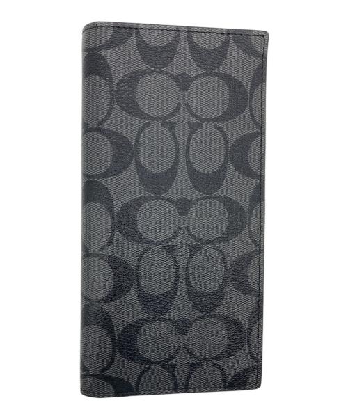 COACH（コーチ）COACH (コーチ) 長財布 シグネチャー ブラックの古着・服飾アイテム