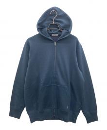 MACKINTOSH LONDON（マッキントッシュ ロンドン）の古着「ウールコットンニットボンディングパーカー」｜ネイビー