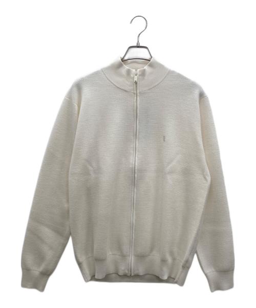 MACKINTOSH LONDON（マッキントッシュ ロンドン）MACKINTOSH LONDON (マッキントッシュ ロンドン) 14ゲージダブルフェイスフルジップアップニット アイボリー サイズ:L 未使用品の古着・服飾アイテム