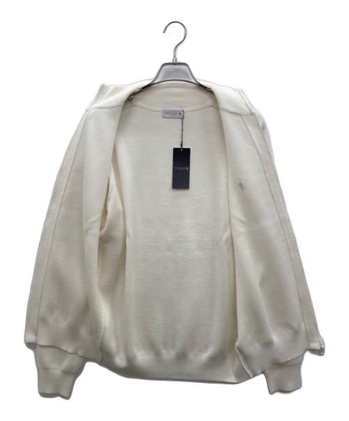MACKINTOSH LONDON（マッキントッシュ ロンドン）MACKINTOSH LONDON (マッキントッシュ ロンドン) 14ゲージダブルフェイスフルジップアップニット アイボリー サイズ:L 未使用品の古着・服飾アイテム