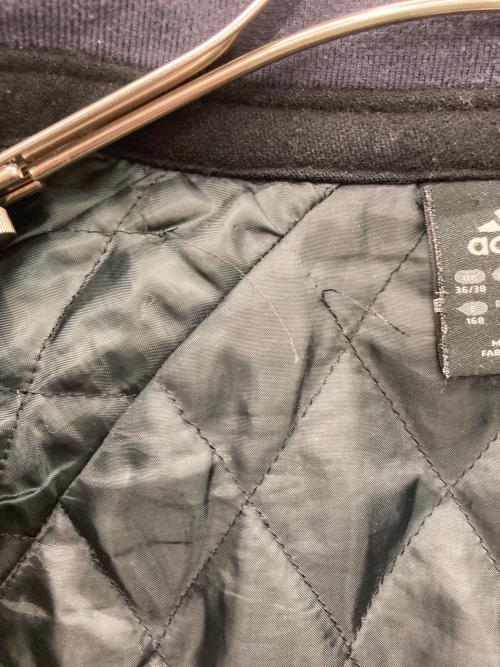 adidas（アディダス）adidas (アディダス) ウールスナップジャケット ブラック サイズ:Mの古着・服飾アイテム