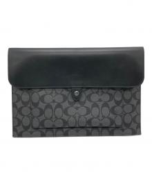 COACH（コーチ）の古着「クラッチバッグ」｜ブラック