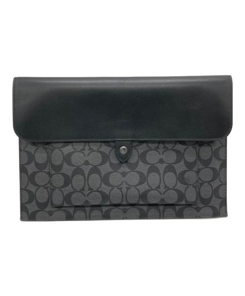 COACH（コーチ）COACH (コーチ) クラッチバッグ ブラックの古着・服飾アイテム