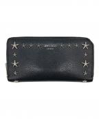 JIMMY CHOOジミーチュウ）の古着「ロングウォレット」｜ブラック×シルバー