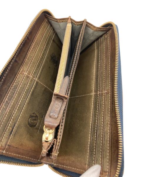 corbo（コルボ）CORBO (コルボ) ラウンドファスナー財布 ブラウンの古着・服飾アイテム