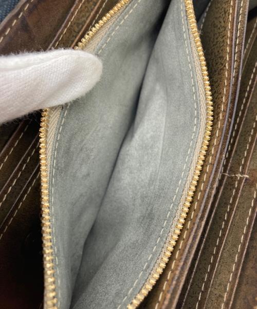 corbo（コルボ）CORBO (コルボ) ラウンドファスナー財布 ブラウンの古着・服飾アイテム