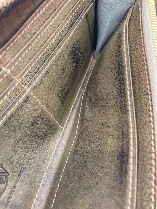 corbo（コルボ）CORBO (コルボ) ラウンドファスナー財布 ブラウンの古着・服飾アイテム