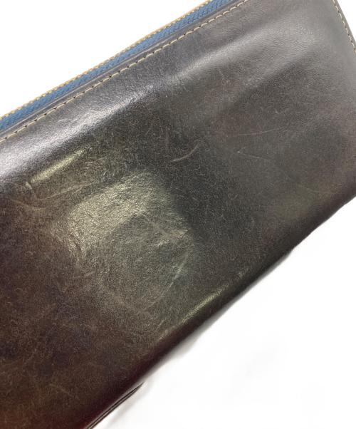 corbo（コルボ）CORBO (コルボ) ラウンドファスナー財布 ブラウンの古着・服飾アイテム