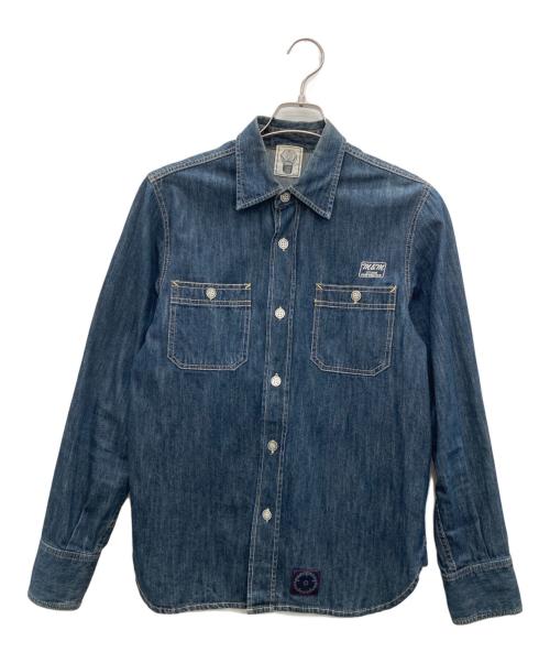 M&M（エムアンドエム）M&M (エムアンドエム) デニムシャツ ネイビー サイズ:記載なしの古着・服飾アイテム