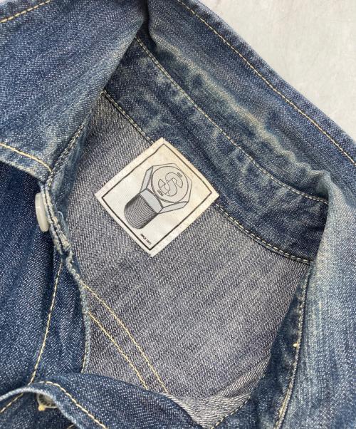 M&M（エムアンドエム）M&M (エムアンドエム) デニムシャツ ネイビー サイズ:記載なしの古着・服飾アイテム