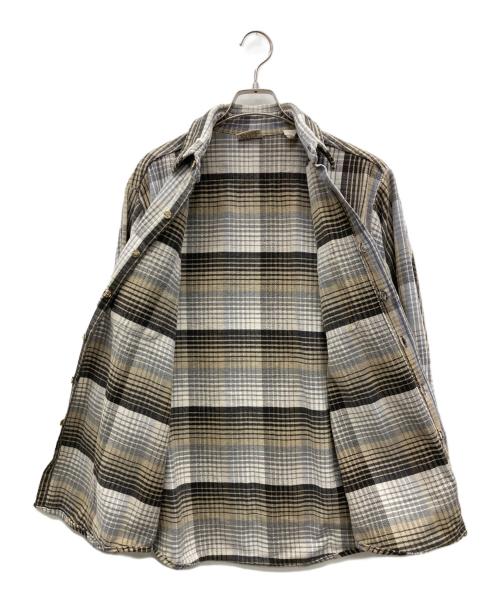 FIVE BROTHER（ファイブブラザー）FIVE BROTHER (ファイブブラザー) ヘビーフランネルシャツ グレー サイズ:Lの古着・服飾アイテム