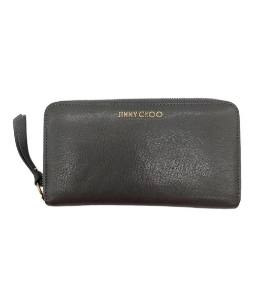 JIMMY CHOO（ジミーチュウ）JIMMY CHOO (ジミーチュウ) スタースタッズラウンドファスナー財布の古着・服飾アイテム