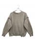 MAISON SPECIAL (メゾンスペシャル) Embroidery Damage Prime-Over Crew Neck Knit Pullover グレー：6000円