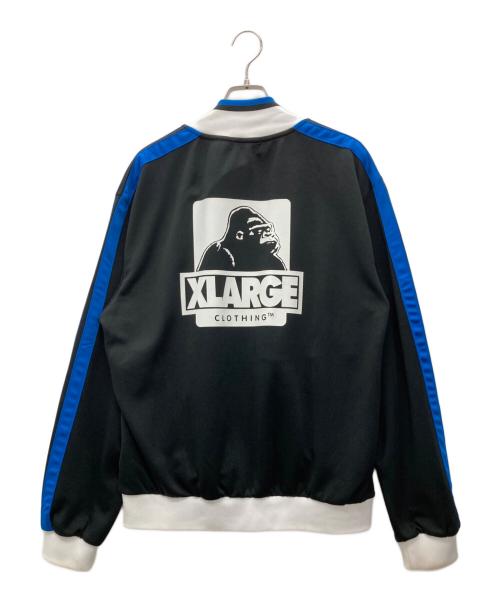 X-LARGE（エクストララージ）X-LARGE (エクストララージ) トラックジャケット ブラック×ブルー サイズ:Mの古着・服飾アイテム