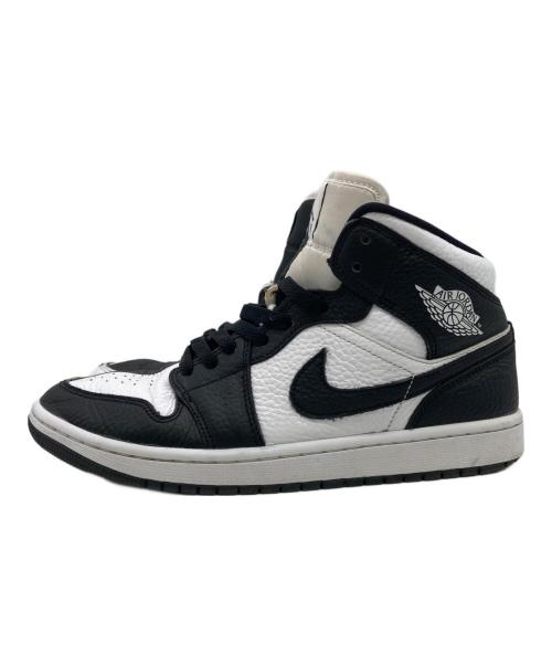 NIKE（ナイキ）NIKE (ナイキ) AIR JORDAN 1 MID SE  ブラック×ホワイト サイズ:27.0㎝の古着・服飾アイテム