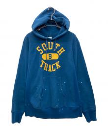 Champion（チャンピオン）の古着「プルオーバーパーカー」｜ブルー