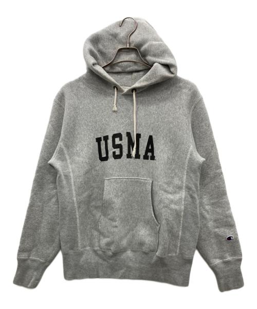 Champion REVERSE WEAVE（チャンピオン リバース ウィーブ）Champion REVERSE WEAVE (チャンピオン リバース ウィーブ) プルオーバーパーカー グレー サイズ:Mの古着・服飾アイテム