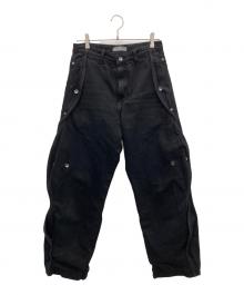 san san gear（サンサンギア）の古着「25AW DENIM WAVE PANTS」｜ブラック