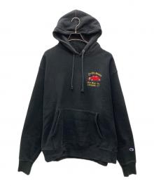 Champion（チャンピオン）の古着「フーディパーカー」｜ブラック