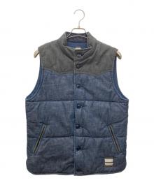 MOMOTARO JEANS（桃太郎ジーンズ）の古着「中綿ベスト」｜インディゴ
