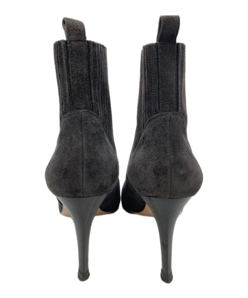 Gianvito Rossi（ジャンヴィト ロッシ）Gianvito Rossi (ジャンヴィト ロッシ) Rikki Lowスエードブーティ グレー サイズ:36 1/2の古着・服飾アイテム