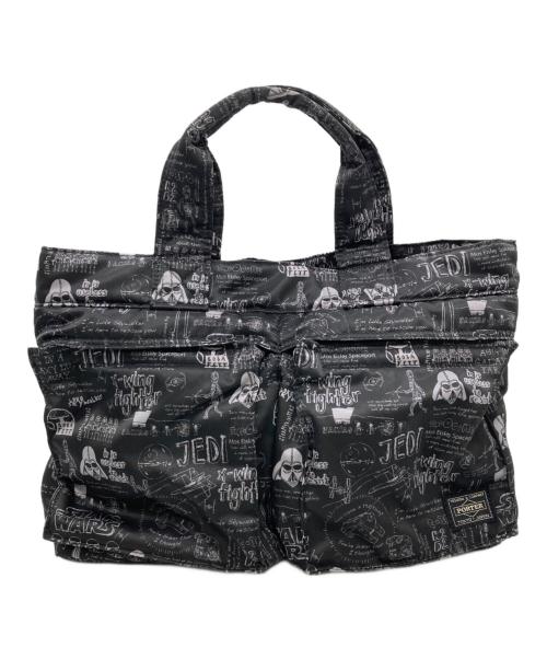 PORTER（ポーター）PORTER (ポーター) STAR WARS (スターウォーズ) トートバッグ ブラックの古着・服飾アイテム