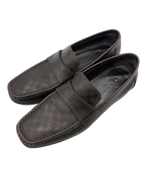 LOUIS VUITTON（ルイ ヴィトン）LOUIS VUITTON (ルイ ヴィトン) ローファー ブラウン サイズ:６1/2の古着・服飾アイテム