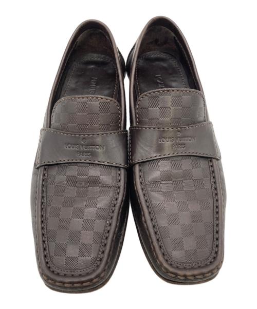 LOUIS VUITTON（ルイ ヴィトン）LOUIS VUITTON (ルイ ヴィトン) ローファー ブラウン サイズ:６1/2の古着・服飾アイテム