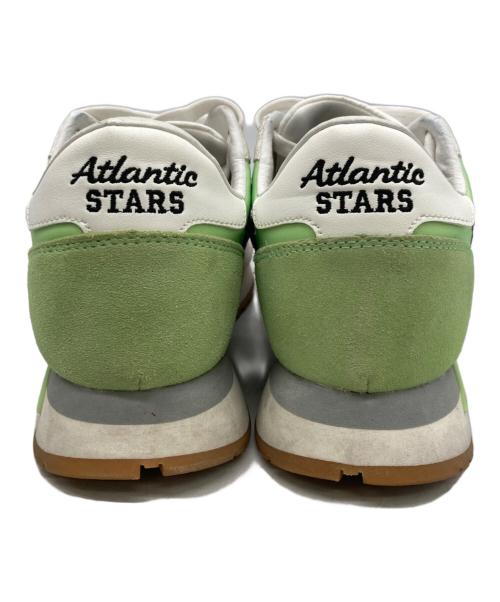 atlantic stars（アトランティックスターズ）atlantic stars (アトランティックスターズ) スニーカー ホワイト×グリーン サイズ:39の古着・服飾アイテム
