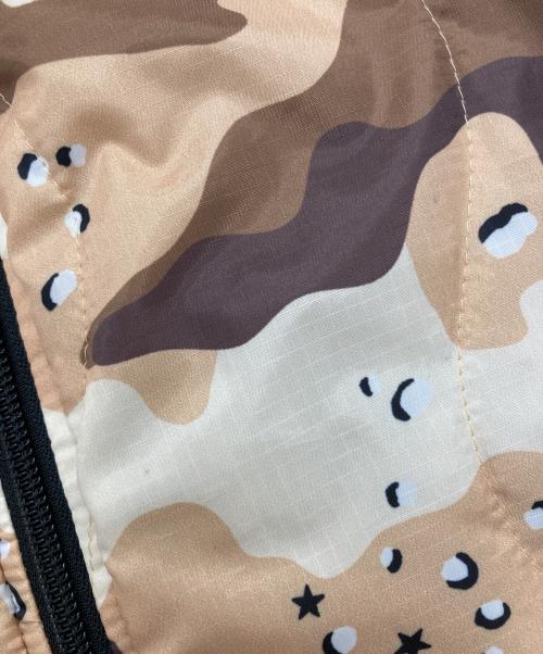 WILD THINGS（ワイルドシングス）WILD THINGS (ワイルドシングス) X-girl (エックスガール) リバーシブルキルティング中綿ジャケット ベージュ サイズ:2の古着・服飾アイテム