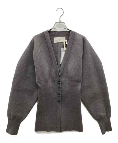 TODAYFUL（トゥデイフル）TODAYFUL (トゥデイフル) ウエストシェイプニットカーディガン グレー サイズ:F 未使用品の古着・服飾アイテム