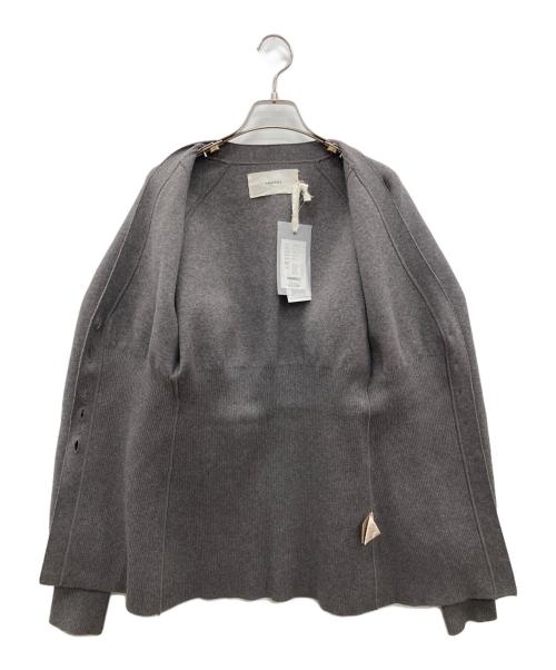 TODAYFUL（トゥデイフル）TODAYFUL (トゥデイフル) ウエストシェイプニットカーディガン グレー サイズ:F 未使用品の古着・服飾アイテム