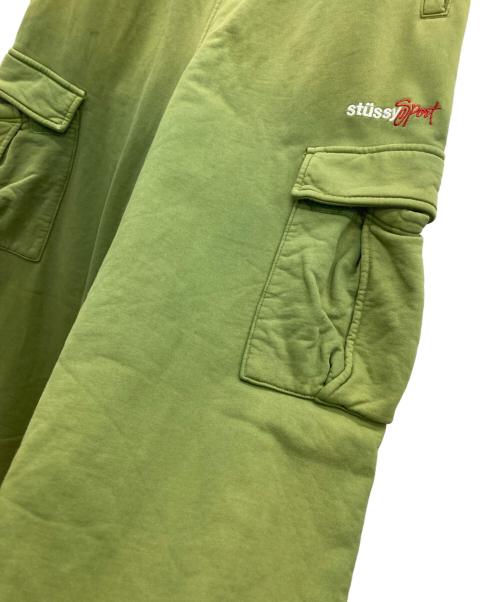 stussy（ステューシー）stussy (ステューシー) Sport Cargo Fleece Pant グリーン サイズ:Sの古着・服飾アイテム