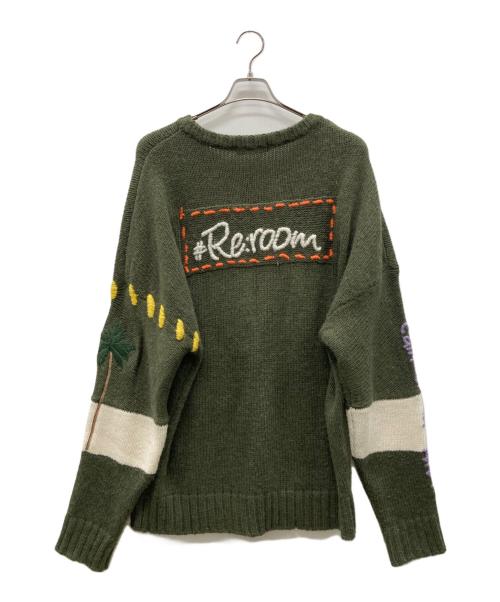 Re:room（リルーム）Re:room (リルーム) セーター オリーブ サイズ:Sの古着・服飾アイテム
