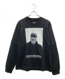 sacai（サカイ）の古着「プリントTシャツ」｜ブラック