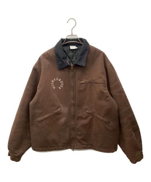 WISH FOR EVER（ウィッシュフォーエバー）wish for ever (ウィッシュフォーエバー) ダックジャケット ブラウン サイズ:Lの古着・服飾アイテム
