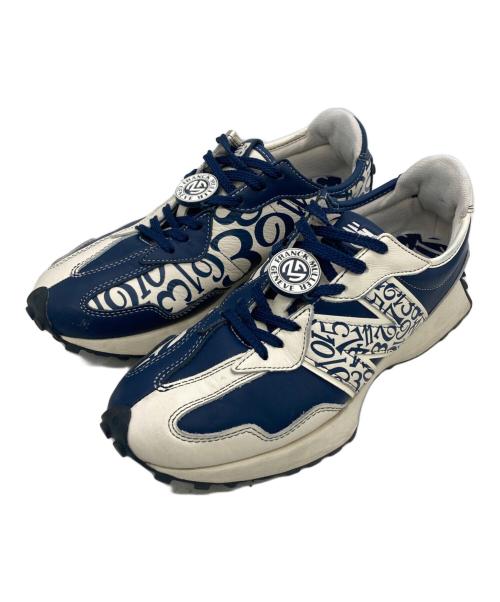 NEW BALANCE（ニューバランス）NEW BALANCE (ニューバランス) FRANK MULLER (フランクミュラー) スニーカー アイボリー×ブルー サイズ:27.5の古着・服飾アイテム