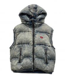 DIESEL（ディーゼル）の古着「デニムダウンベスト」｜グレー