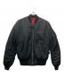ALPHA INDUSTRIES（アルファインダストリーズ）の古着「フライトジャケット」｜ブラック