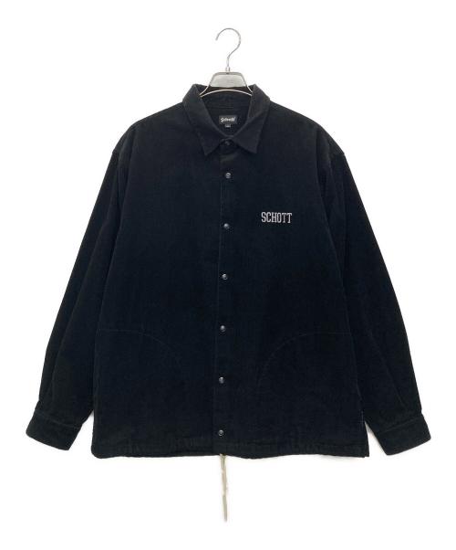 Schott（ショット）Schott (ショット) コーデュロイジャケット ブラック サイズ:XLの古着・服飾アイテム