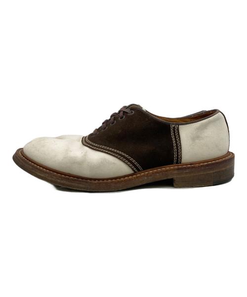 Tricker's（トリッカーズ）Tricker's (トリッカーズ) シューズ ホワイト×ブラウン サイズ:8.5の古着・服飾アイテム
